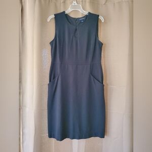 EUC Lands' End Black Sleeveless Dress 8